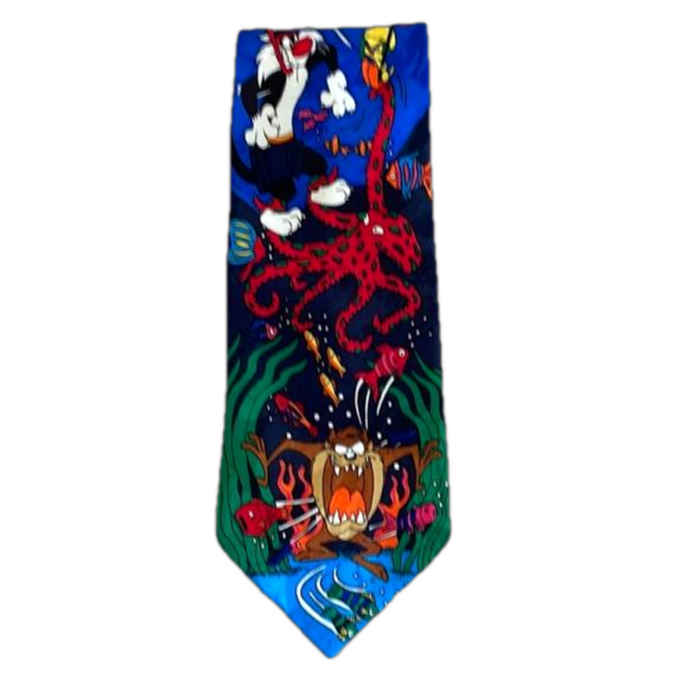 Looney Tunes Colorful Polyester Tie